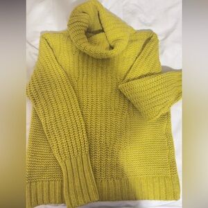 Banana Republic Yellow Cowl Neck Sweater